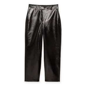 Aritzia Babaton Command Aritzia faux leather straight leg pant new size 10 black